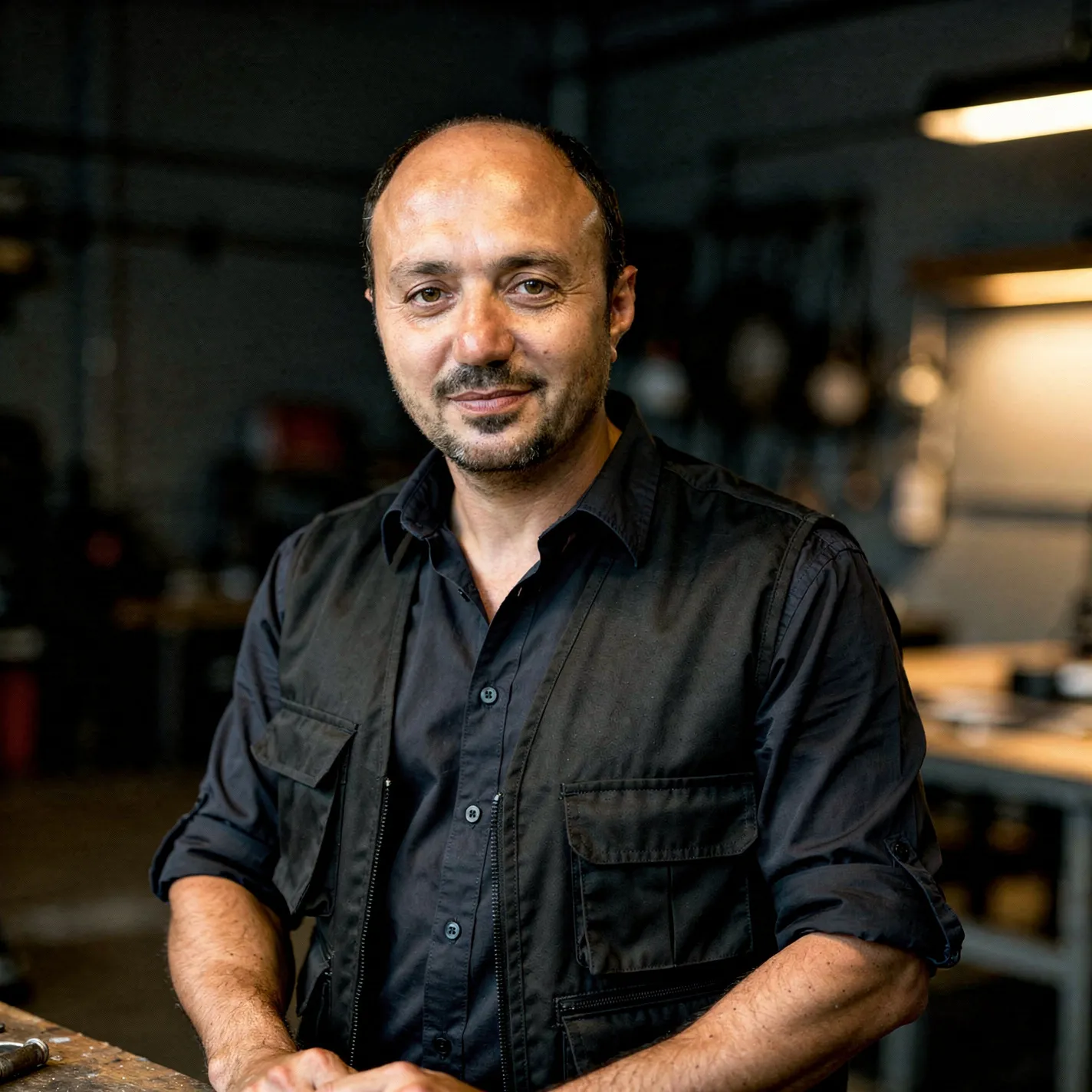 Adnan Usta atölyede